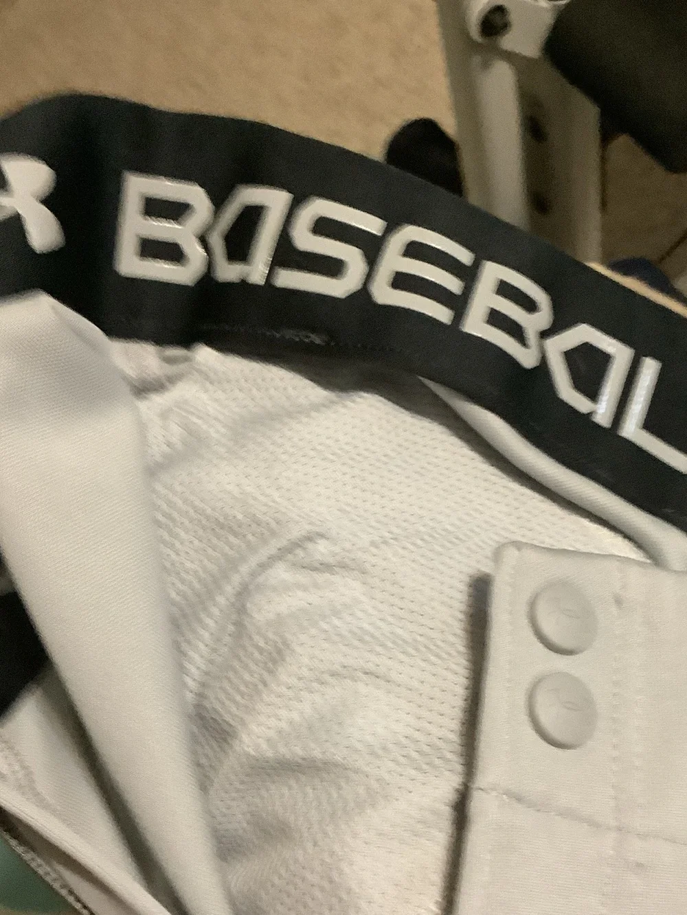Under Armour Men's Light Gray Athletic baseball pants